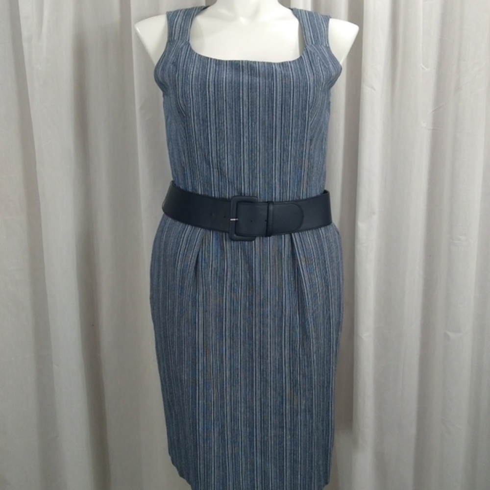 Sleeveless Belted Sheath dress
